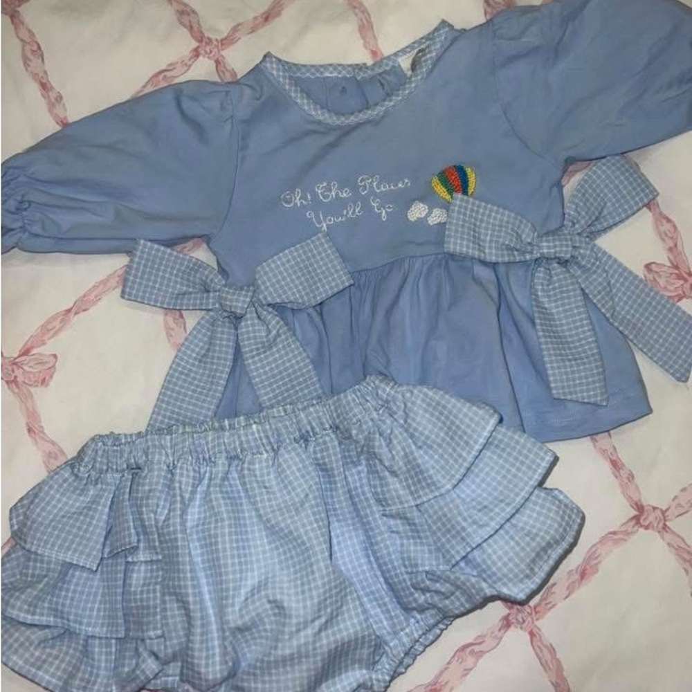 Simply sage smocking co diaper set